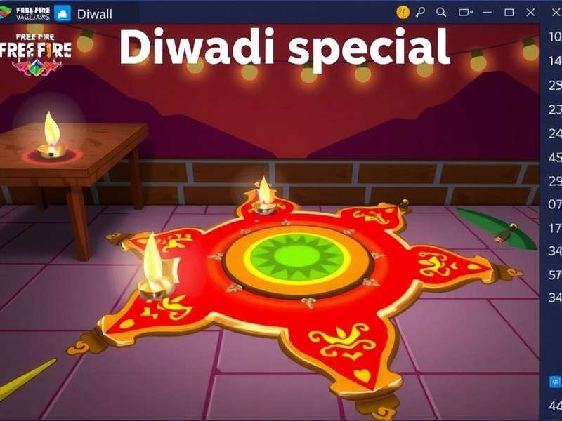 Free Fire Avengers - Diwali Celebration Free Fire Avengers Diwali special event with rangoli and diya decorations