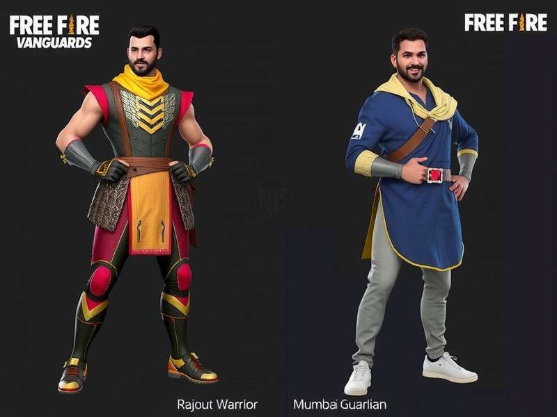 Free Fire Avengers - Desi Superhero Characters Free Fire Avengers characters including desi superhero skins like Rajput Warrior and Mumbai Guardian
